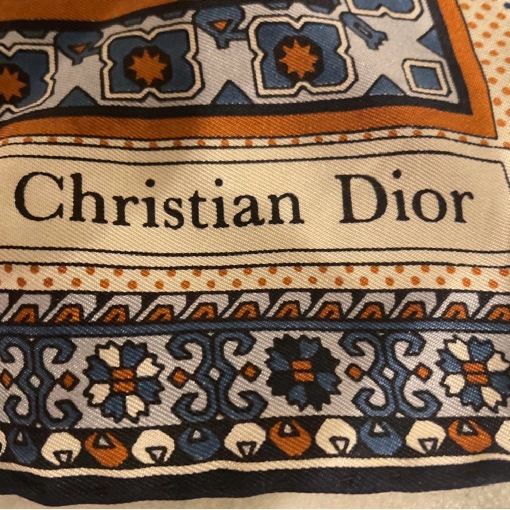 Dior Vintage Silk Scarf - Picture 6 of 11